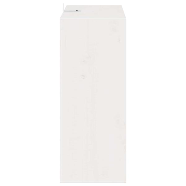 Weinregal 2 pcs Weiß 62 x 25 x 62 cm Massives Kiefernholz