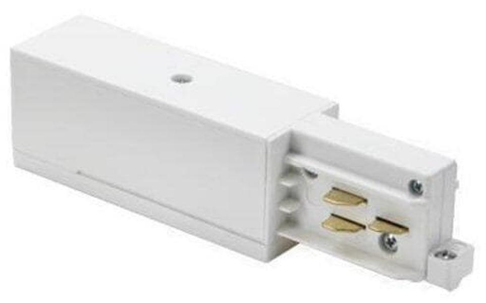 ARDEBO.de Brumberg ONETRACK-Endeinspeisung, Schutzleiter rechts, weiß (87166070)