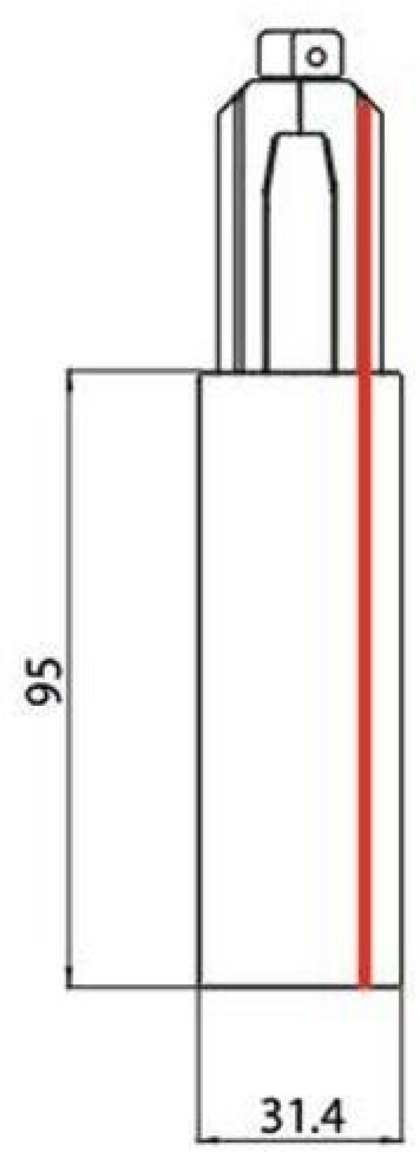 Brumberg ONETRACK-Endeinspeisung, Schutzleiter rechts, weiß (87166070)