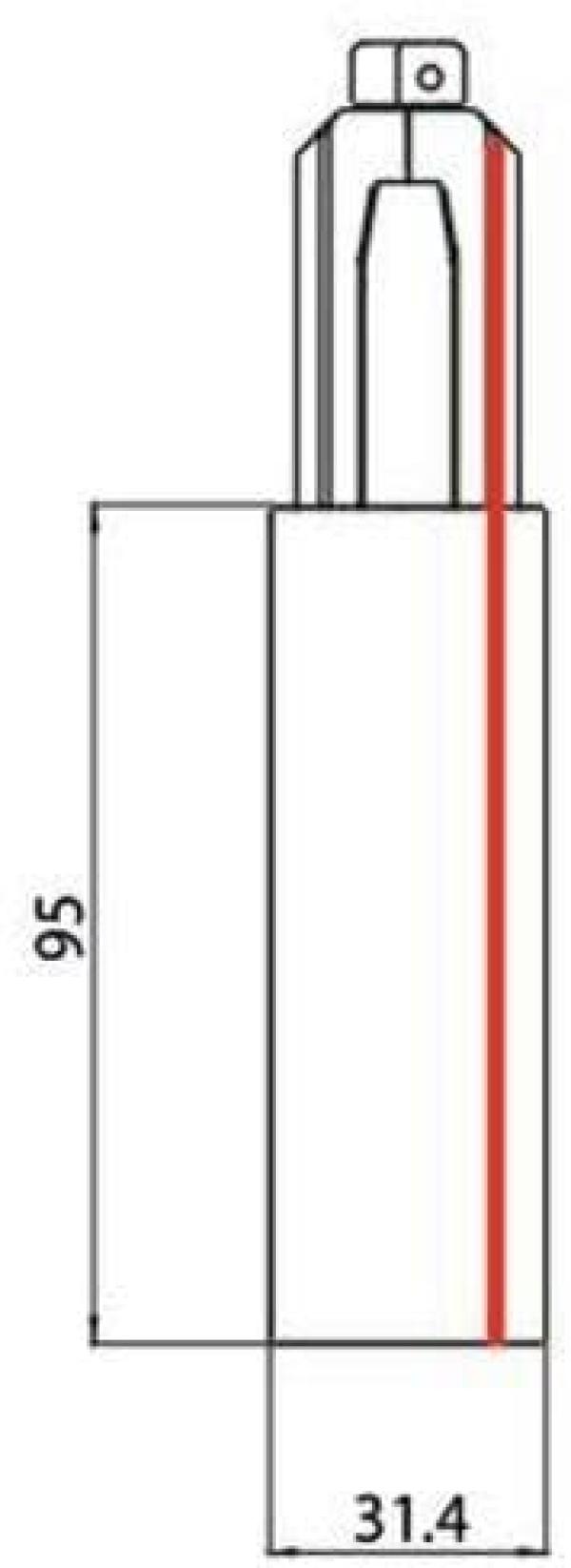 Brumberg ONETRACK-Endeinspeisung, Schutzleiter rechts, schwarz (87166080)