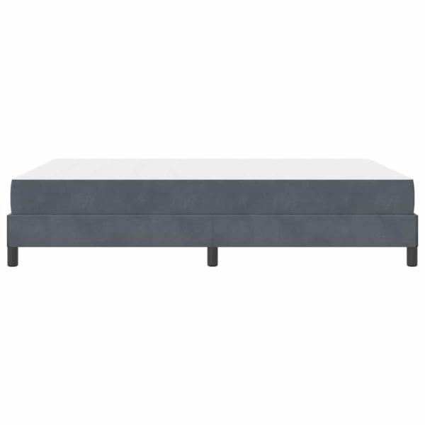 Boxspringbett mit Matratze Dunkelgrau 160 x 220 cm Stoff