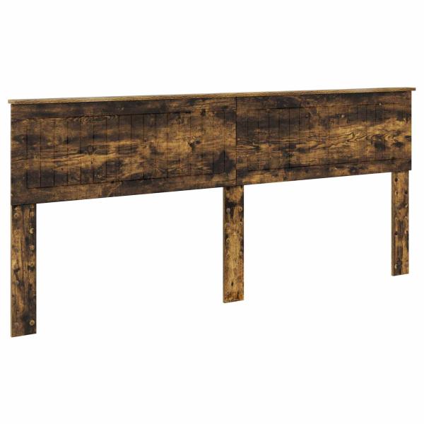 Bettrahmen Geräucherte Eiche 200 x 200 cm Holzwerkstoff