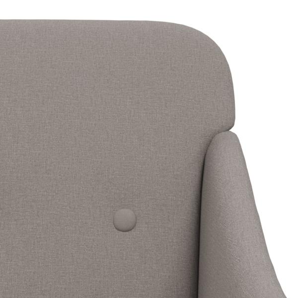 Sessel Taupe 63x76x80 cm Stoff