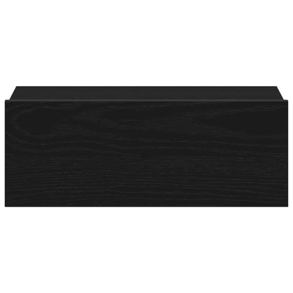 Schwebende Nachttische 2 Stück Schwarze Eiche 40 x 32 x 15 cm Holzwerkstoff