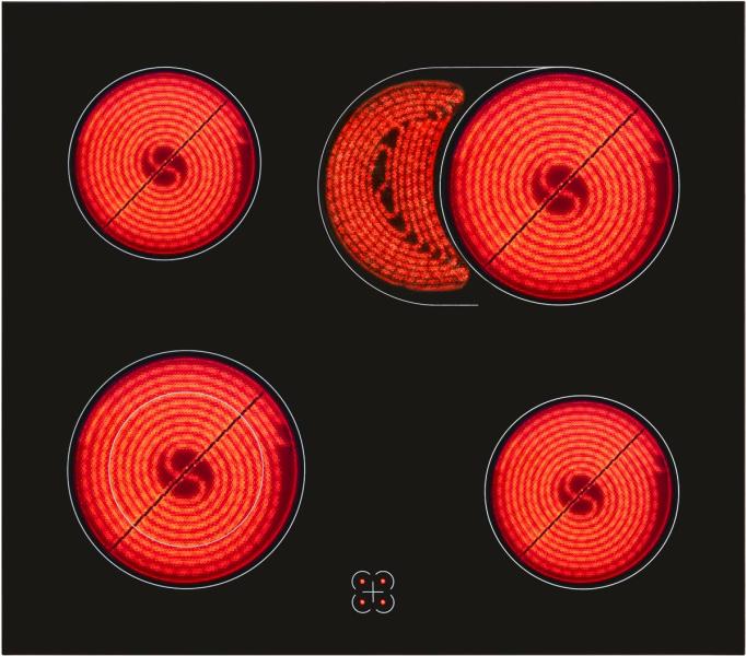 Exquisit EHE 156-2.1 UBZ-Set EEK: A Herdset mit Glaskeramikkochfeld, 59,5 cm breit, 59 L, Autoprogramme, Edelstahl