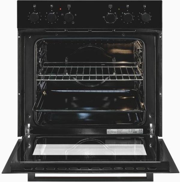 Exquisit EHE246-020-Set EEK A Herdset mit Glaskeramikkochfeld, 59,5 cm breit, 59 L, schwarz