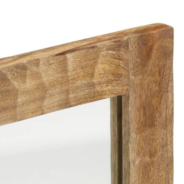 Badspiegel 50x70x2,5 cm Massivholz Mango und Glas