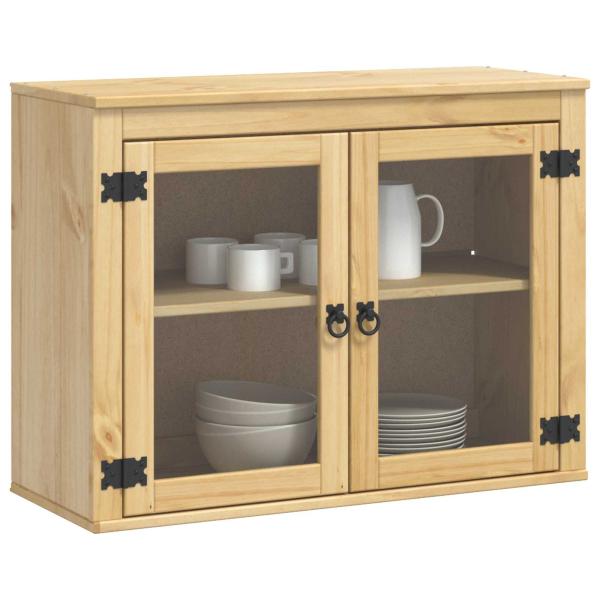 Schrank mit Regal Honig 60 x 32 x 40 cm Massives Kiefernholz
