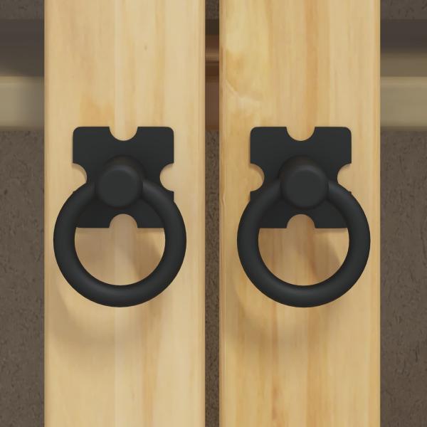 Schrank mit Regal Honig 60 x 32 x 40 cm Massives Kiefernholz