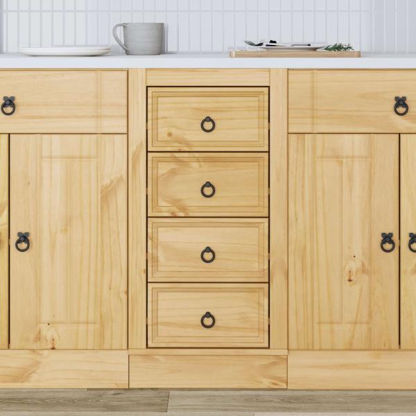 Schrank SKI Honigbraun 40 x 46 x 81 cm Massives Kiefernholz