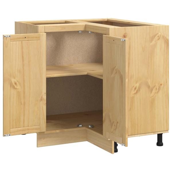 Schrank mit Regal Honig 60 x 32 x 40 cm Massives Kiefernholz