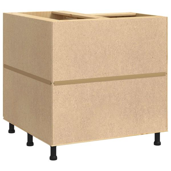 Schrank mit Regal Honig 60 x 32 x 40 cm Massives Kiefernholz