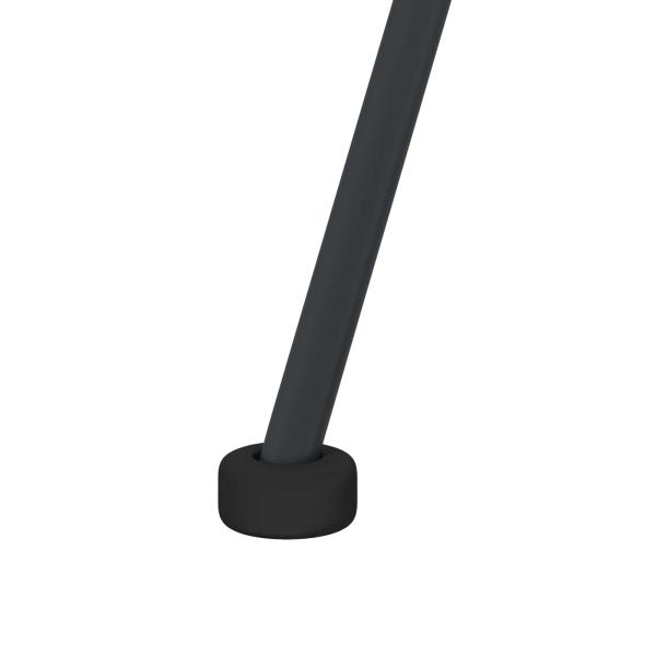 Esszimmerstuhl 2 pcs Schwarz 65 x 55,5 x 81 cm Rattan und Eisen