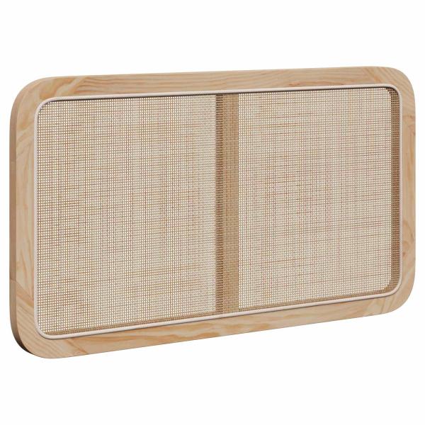Kopfteil mit Kopfteil Natur 100 x 55 x 3 cm Rattan