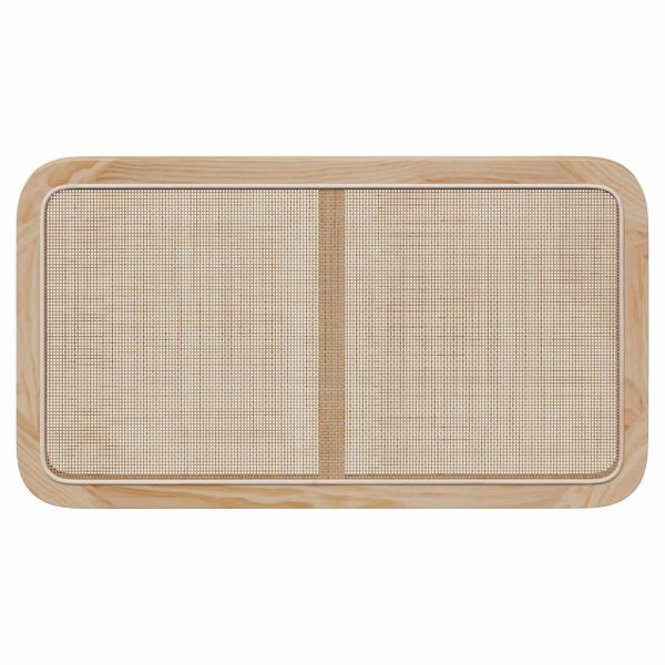 Kopfteil mit Kopfteil Natur 100 x 55 x 3 cm Rattan