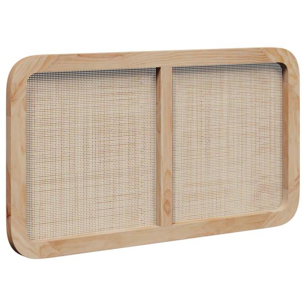Kopfteil mit Kopfteil Natur 100 x 55 x 3 cm Rattan