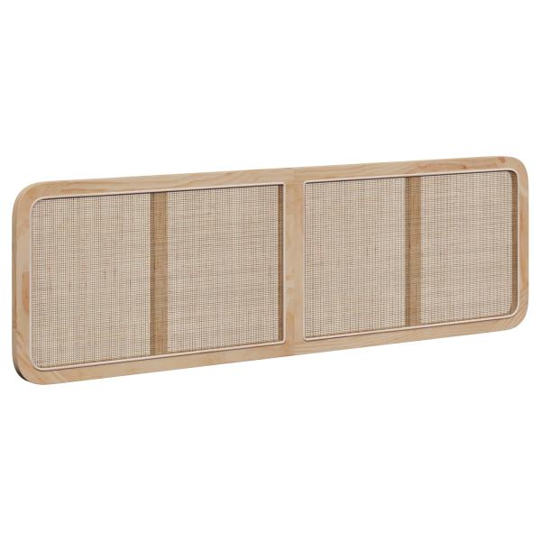 Kopfteil mit Kopfteil Natur 180 x 55 x 3 cm Rattan