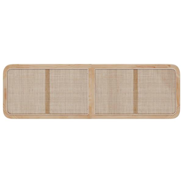 Kopfteil mit Kopfteil Natur 180 x 55 x 3 cm Rattan