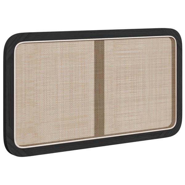 Kopfteil mit Kopfteil Schwarz 100 x 55 x 3 cm Rattan
