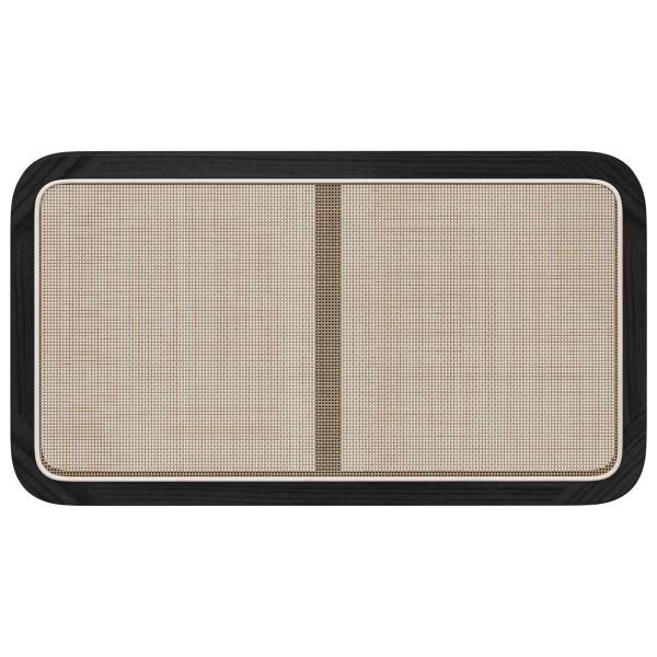 Kopfteil mit Kopfteil Schwarz 100 x 55 x 3 cm Rattan