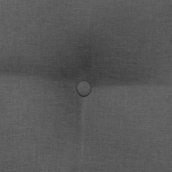 Rücken Kissen Dunkelgrau 80 x 24 x 50 cm Stoff