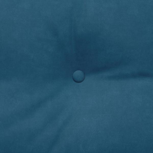 Rückenkissen Blau 120 x 24 x 50 cm Samt