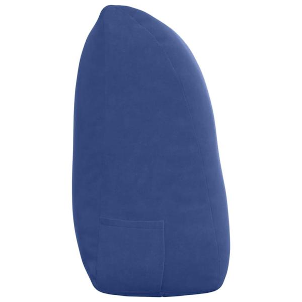 Rückenkissen Polizeiblau 120 x 24 x 50 cm Samt