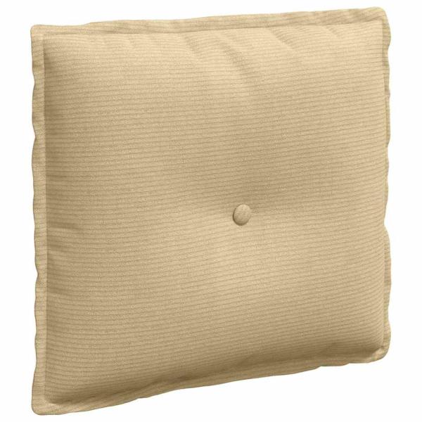 Rückenkissen Grau-Grün 50 x 45 cm Cordstoff