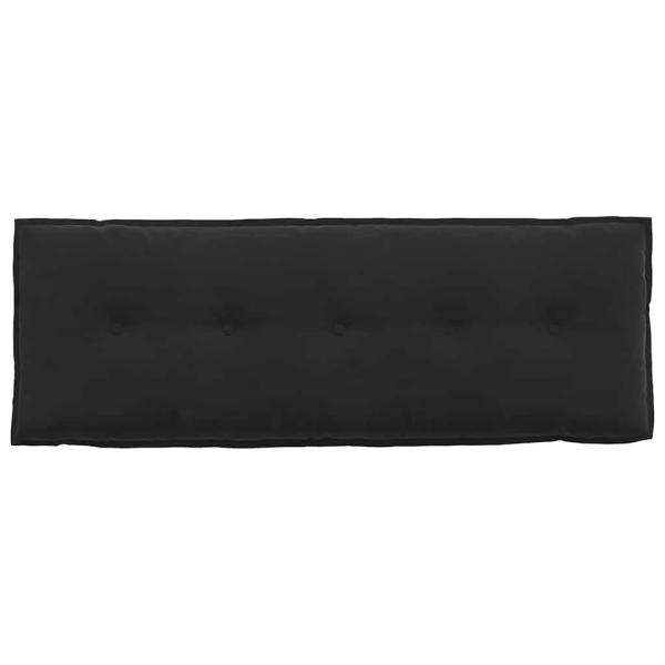 Rückenkissen Schwarz 140 x 50 cm Cordstoff