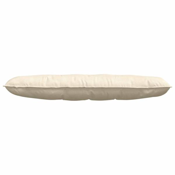 Rückenkissen Creme 140 x 50 cm Cordstoff