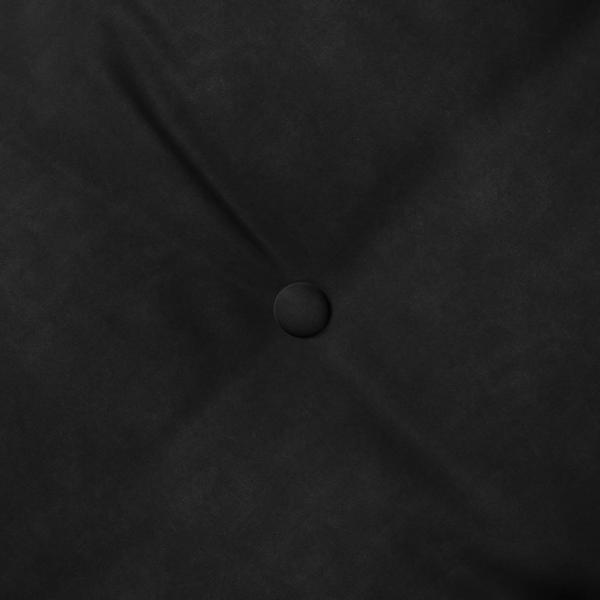 Rückenkissen Schwarz 160 x 50 cm Cordstoff