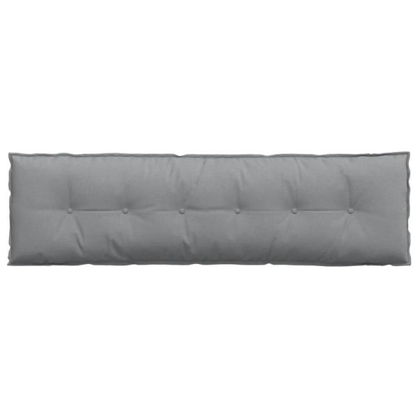 Rückenkissen Hellgrau 180 x 19 x 50 cm Stoff