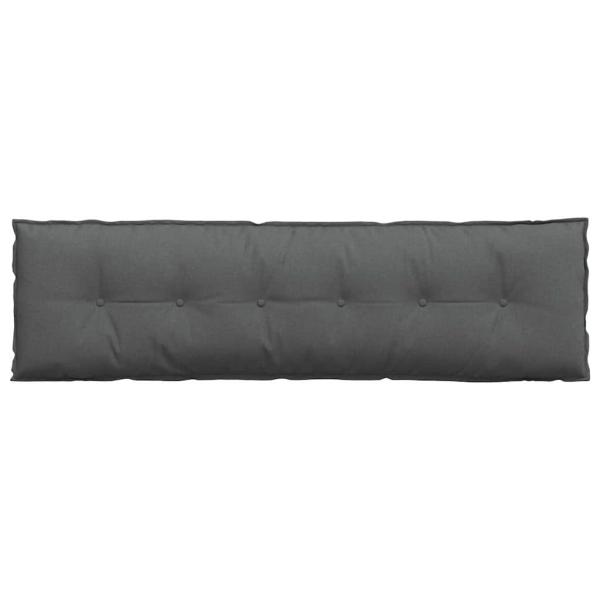 Rückenkissen Dunkelgrau 180 x 19 x 50 cm Stoff