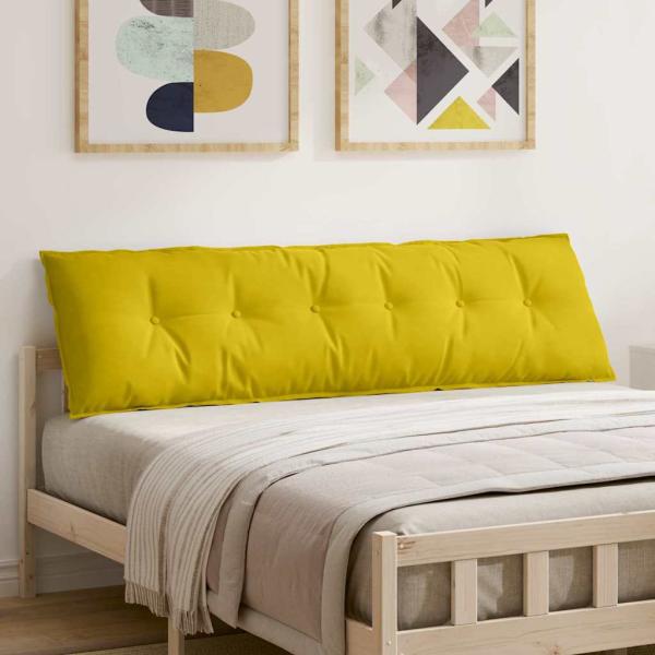 ARDEBO.de - Rückenkissen Gelb 180 x 50 cm Cordstoff