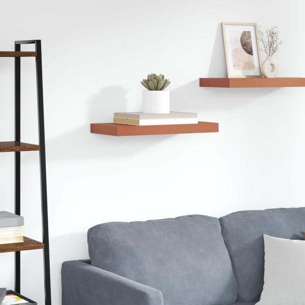 ARDEBO.de - Wandregal Wandmontiert Rot 50 x 23,5 x 4 cm Holzwerkstoff