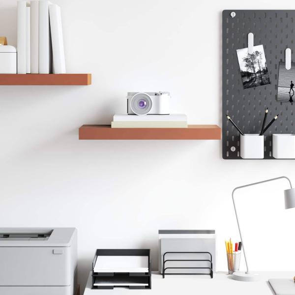 Wandregal Wandmontiert Rot 50 x 23,5 x 4 cm Holzwerkstoff