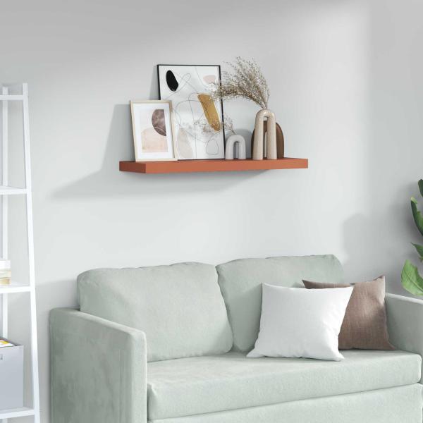 ARDEBO.de - Wandregal Wandmontiert Rot 80 x 23,5 x 4 cm Holzwerkstoff