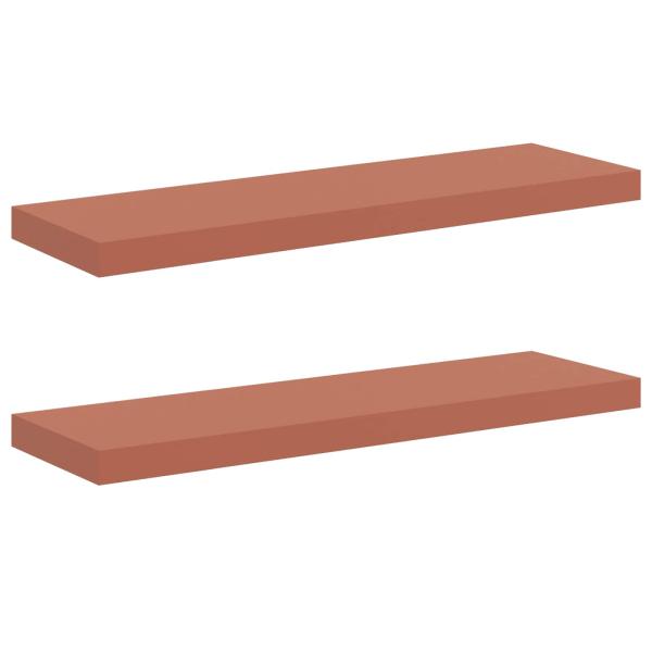 Wandregale 2 pcs Rot 80 x 23,5 x 4 cm Holzwerkstoff