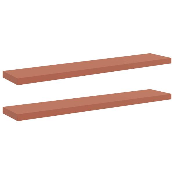Wandregale 2 pcs Rot 120 x 23,5 x 4 cm Holzwerkstoff