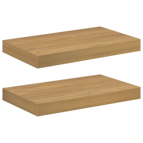 Wandregale 2 pcs Braun 40 x 23,5 x 4 cm Holzwerkstoff