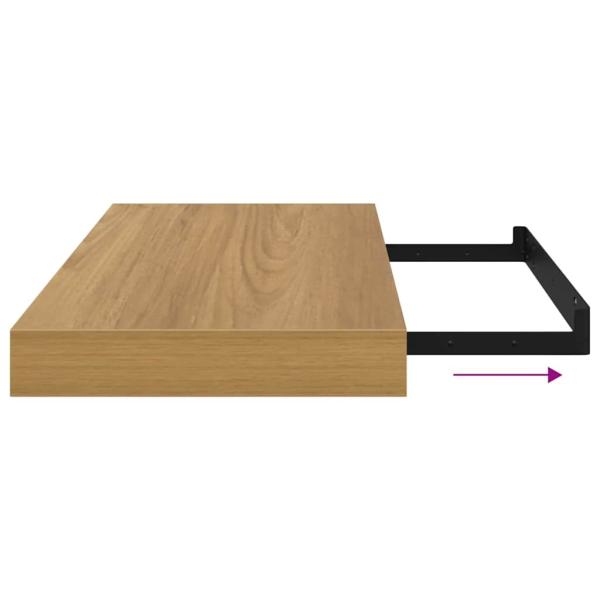 Wandregal Wandmontiert Braun 50 x 23,5 x 4 cm Holzwerkstoff