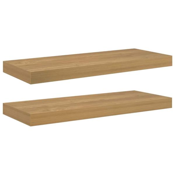 Wandregale 2 pcs Braun 60 x 23,5 x 4 cm Holzwerkstoff