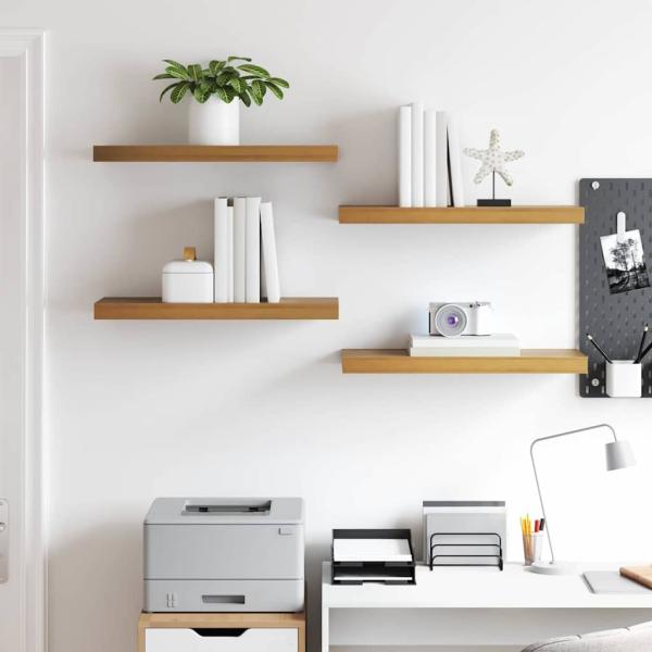 Wandregale 4 pcs Braun 60 x 23,5 x 4 cm Holzwerkstoff