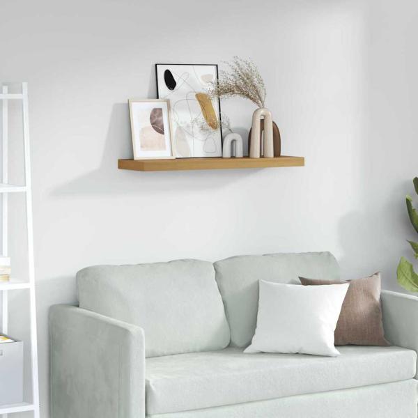 ARDEBO.de - Wandregal Wandmontiert Braun 80 x 23,5 x 4 cm Holzwerkstoff