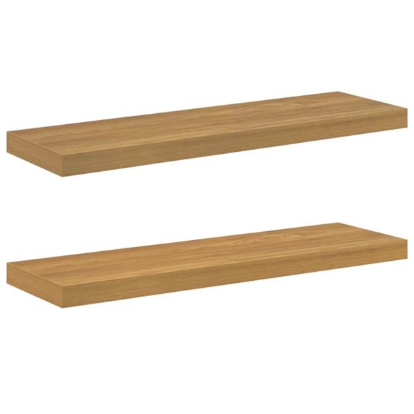 Wandregale 2 pcs Braun 90 x 23,5 x 4 cm Holzwerkstoff