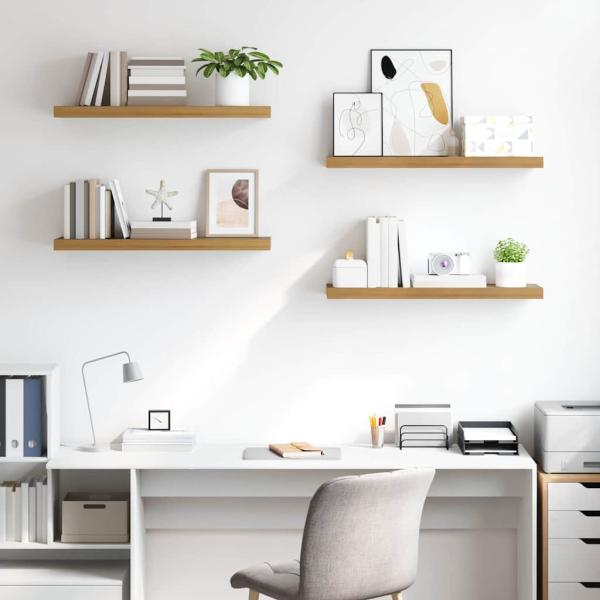 Wandregale 4 pcs Braun 90 x 23,5 x 4 cm Holzwerkstoff