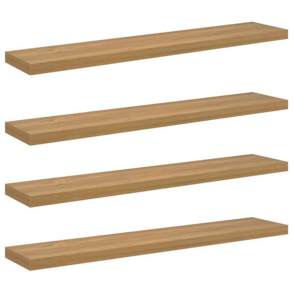 Wandregale 4 pcs Braun 120 x 23,5 x 4 cm Holzwerkstoff