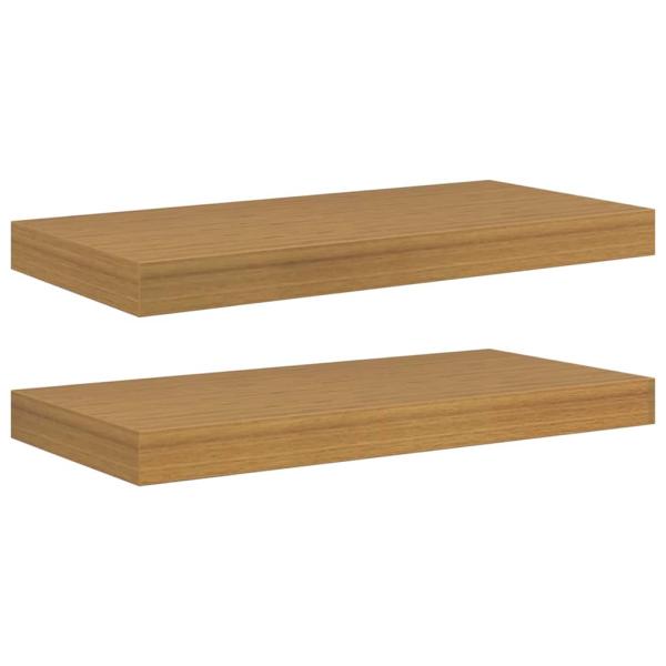 Wandregale 2 pcs Beige 50 x 23,5 x 4 cm Holzwerkstoff