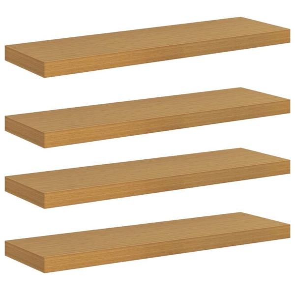Wandregale 4 pcs Beige 90 x 23,5 x 4 cm Holzwerkstoff