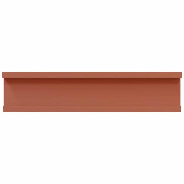 Wandregale mit Regal 2 pcs Rot 40 x 9 x 3 cm Holzwerkstoff